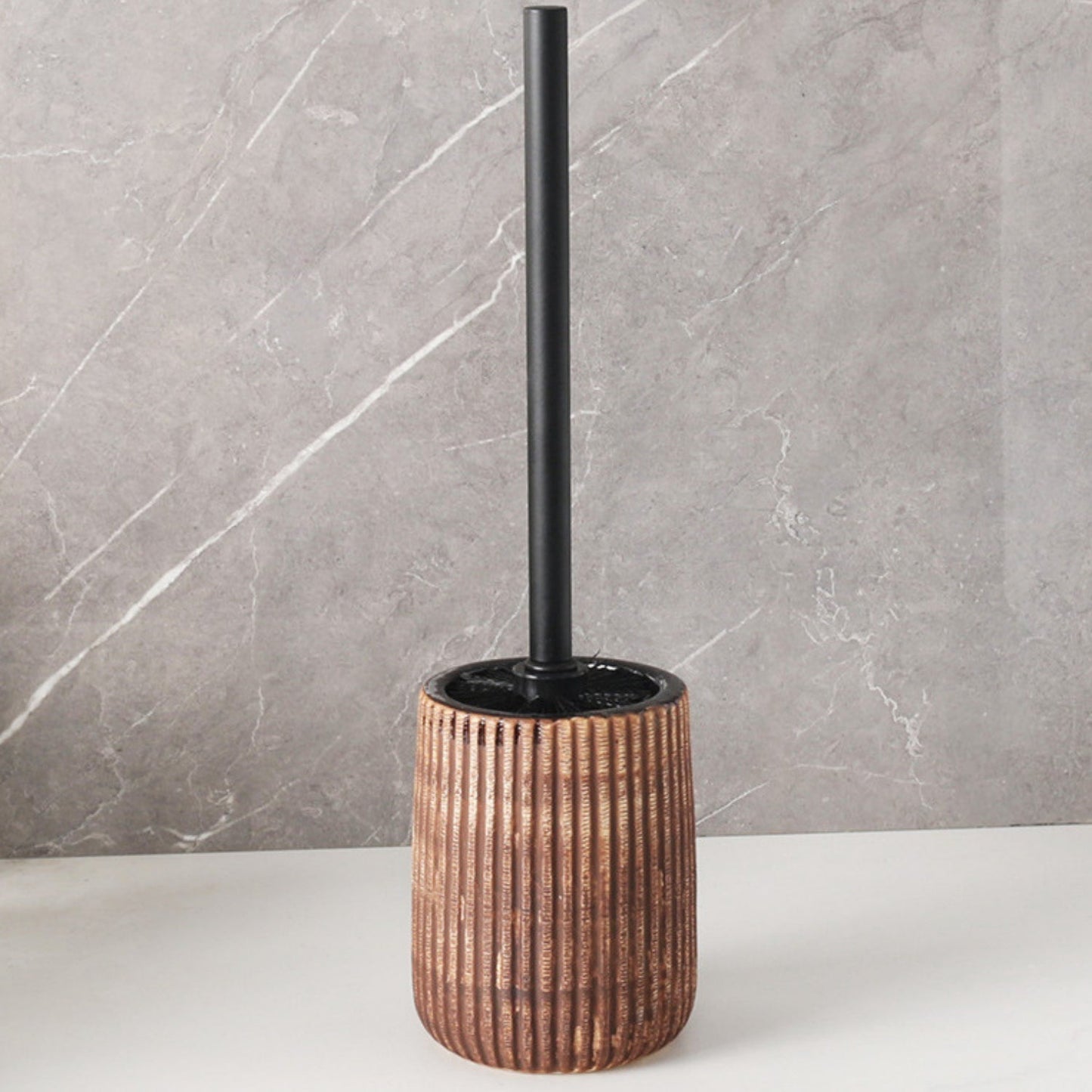 Decorative Bathroom Toilet Brush Storage Set