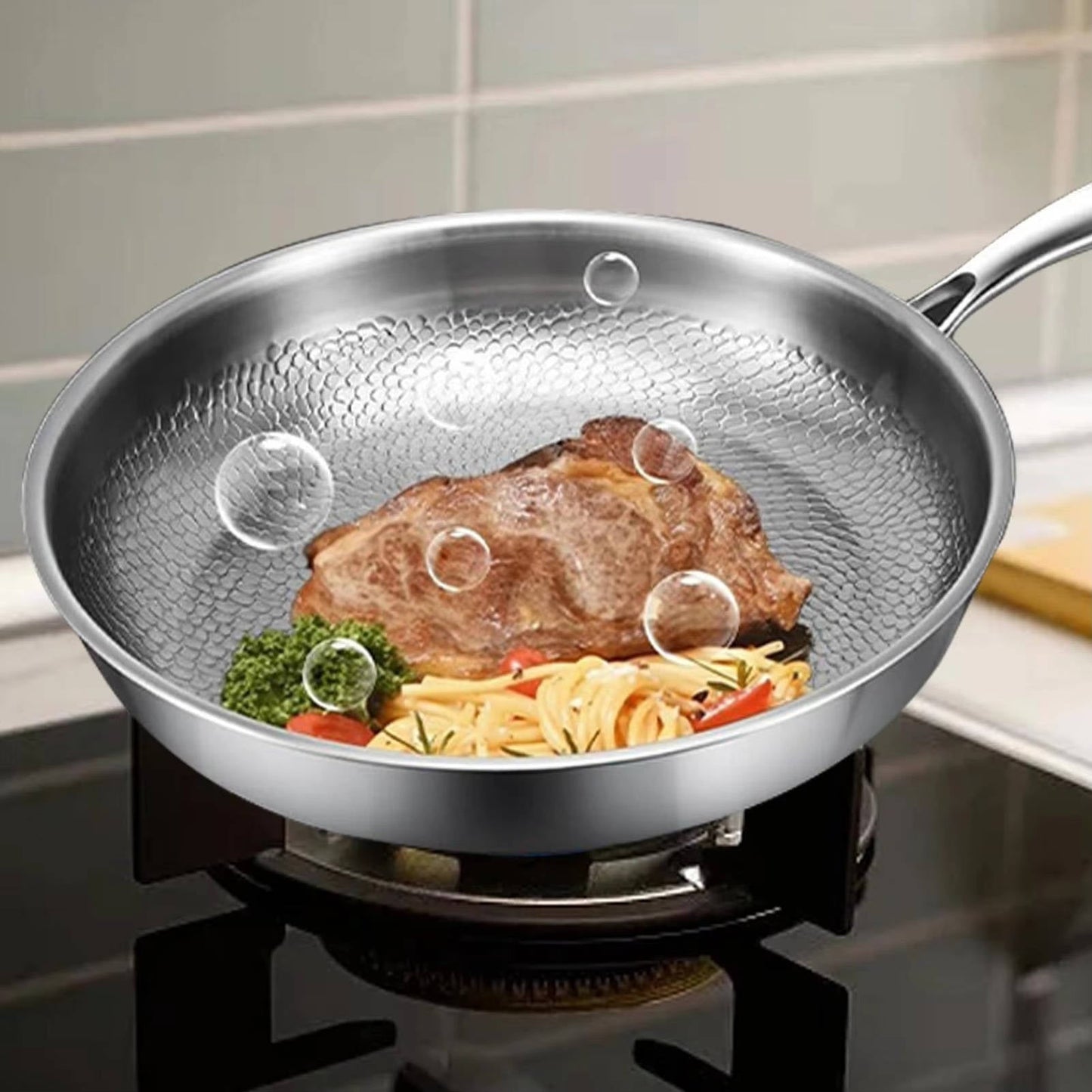 Durable Non-Stick Deep Frying Pan for All Stoves - Luxicro