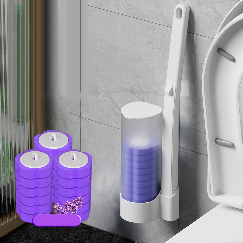 Bathroom Cleaning Toilet Brush with Sanitary Sponge Head