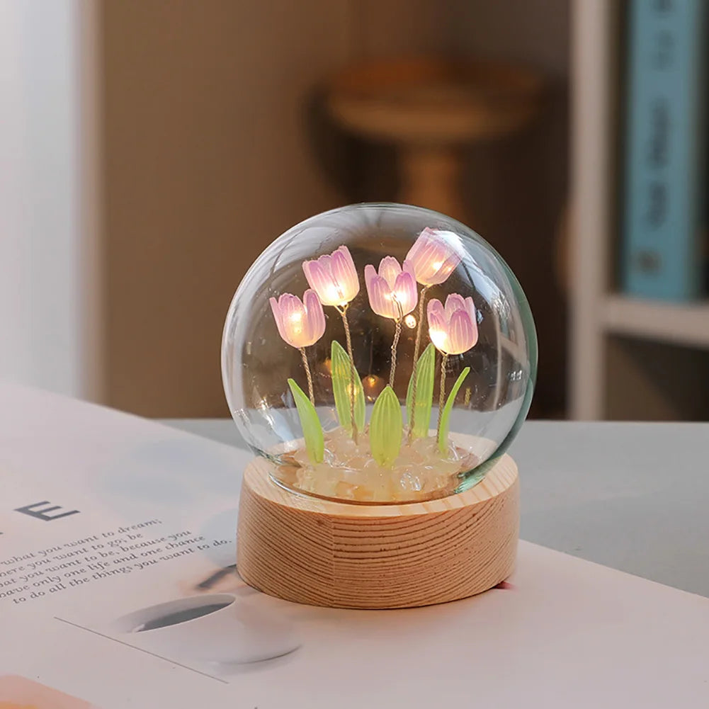 Elegant Flower Desk Lamp