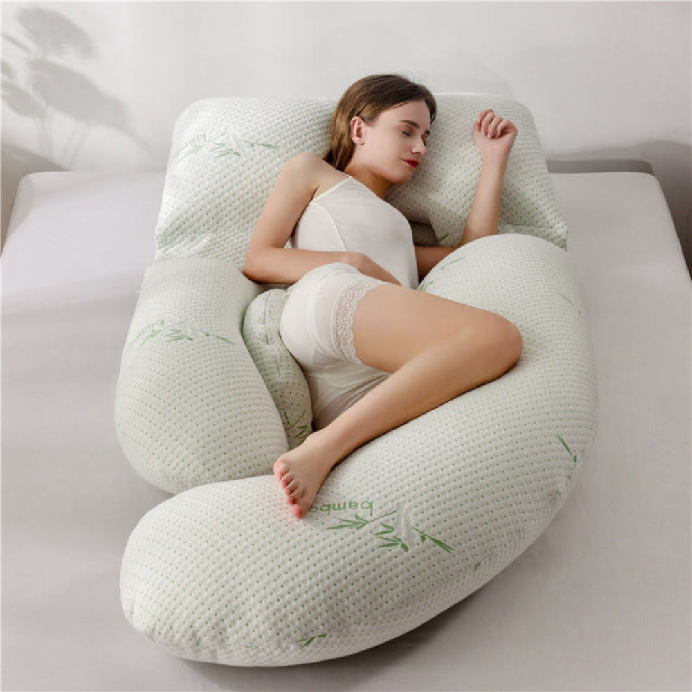 Contoured Maternity Pillow for Comfortable Full Body Rest