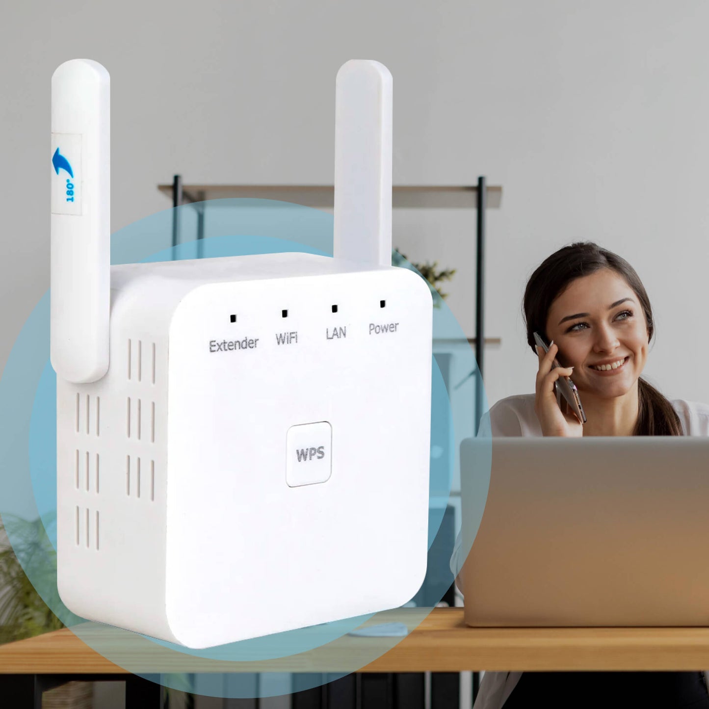 Fast Whole Home WiFi Booster Dual Band Network Extender - Luxicro