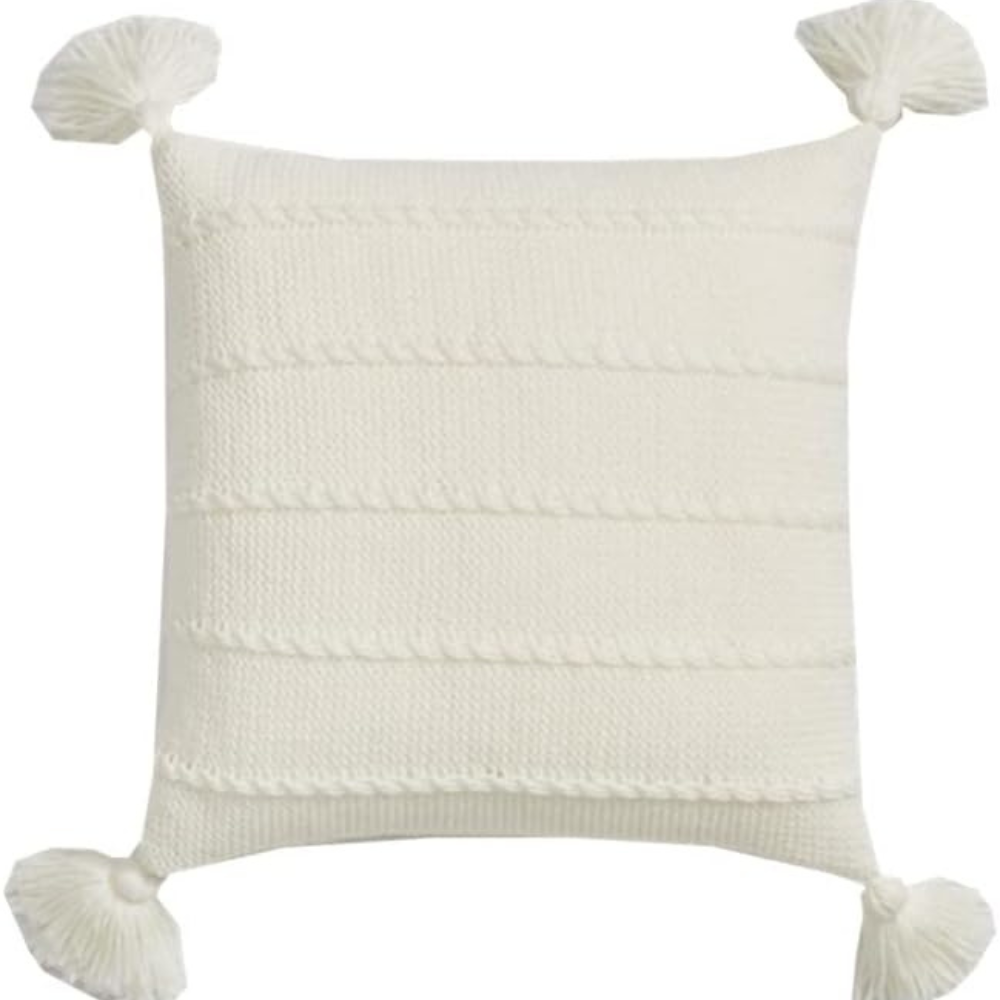 Cozy Pom Pom Throw Pillow