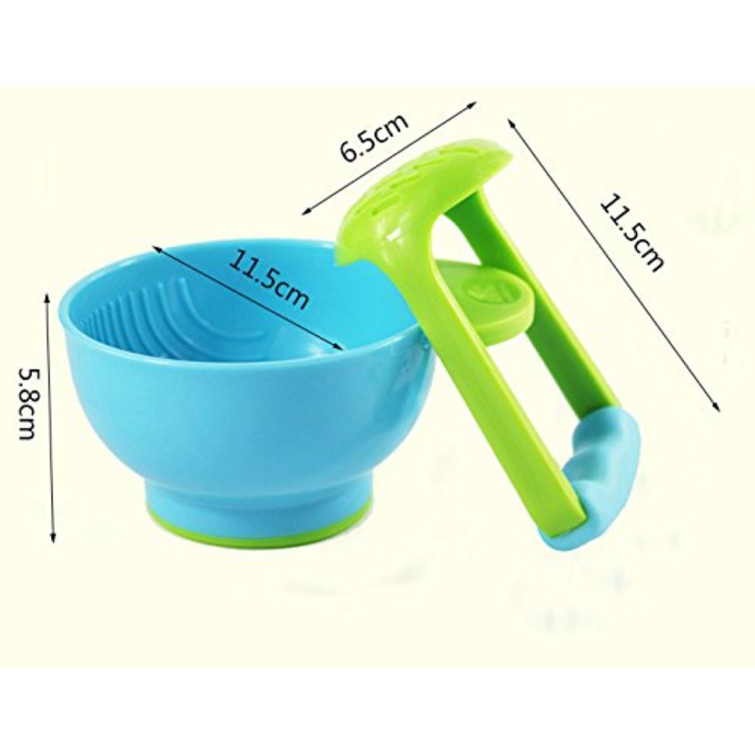 Soft Touch Baby Food Bowls with Spoon Holder