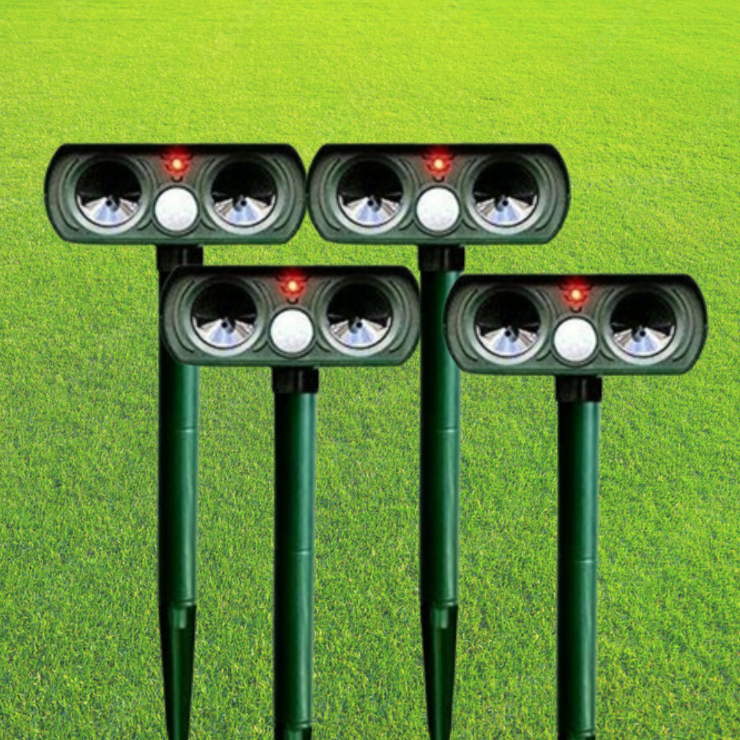 Outdoor Motion Activated Pest Repellent for Garden Yard - Luxicro