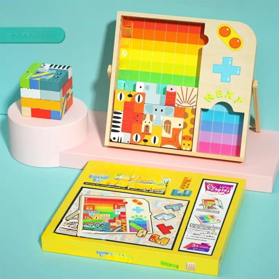 Traditional Wooden Mind Puzzle Toy