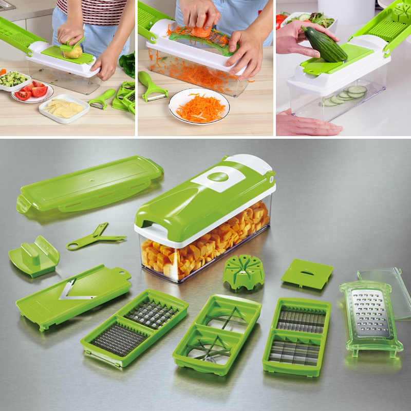 Premium 12-Piece Veggie Chopper Tool Set - Luxicro