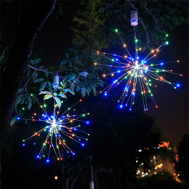 Outdoor Solar Powered Fairy String Lights with Timer