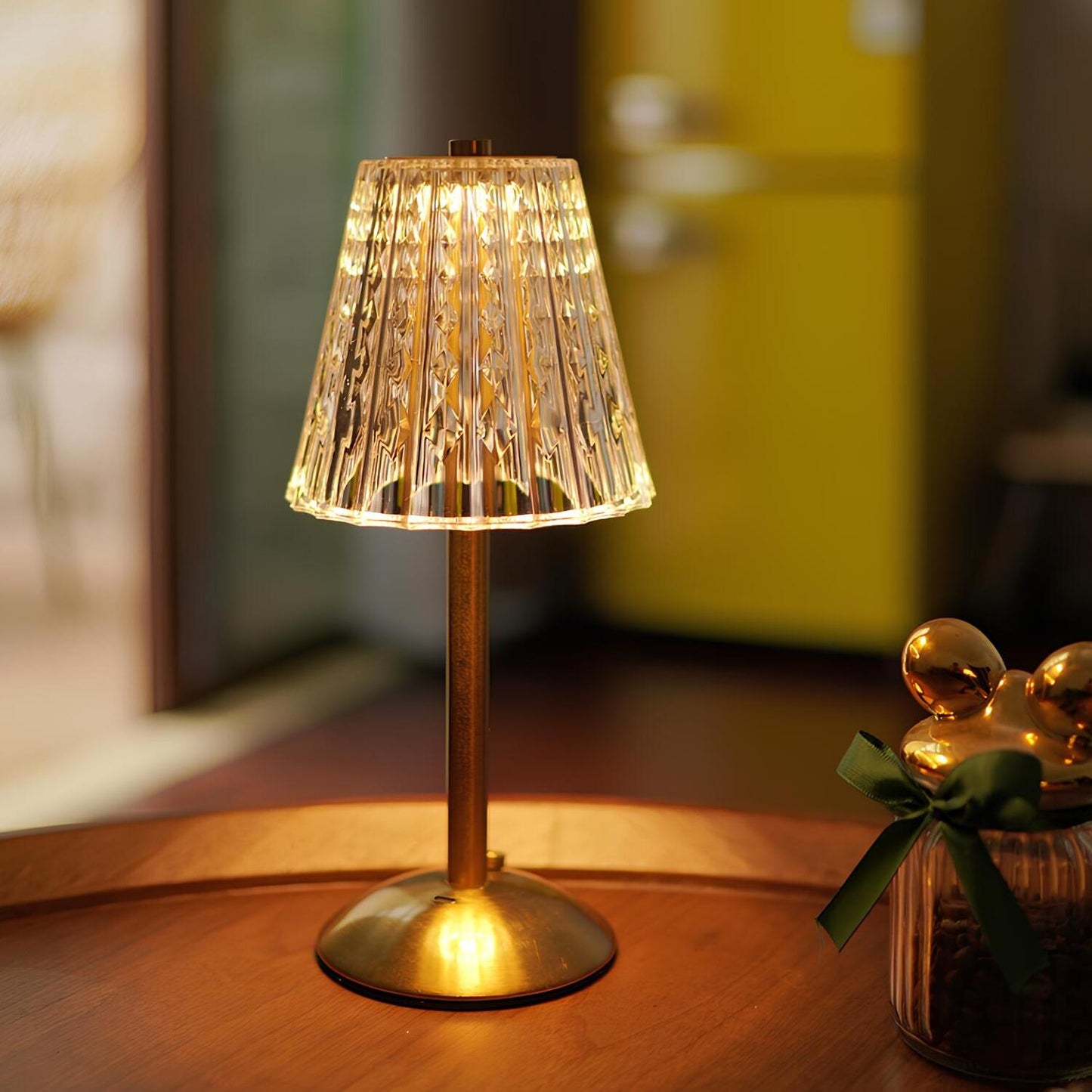 Elegant Clear Office Table Lamp