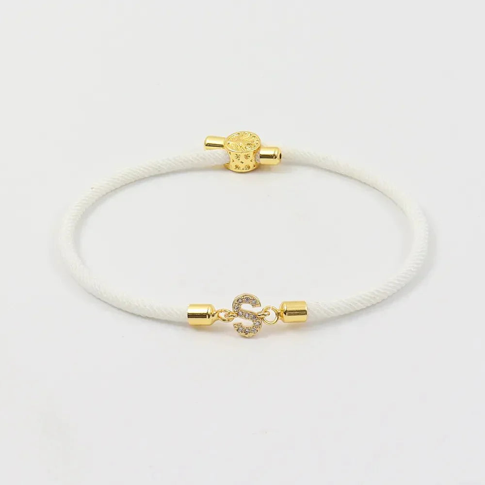 Custom Initial Letter Chain Bracelets