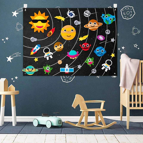 Colorful Interactive Kids Felt Play Board