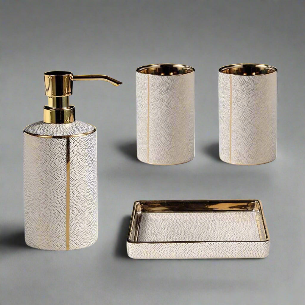 Stylish Bathroom Counter Storage Set