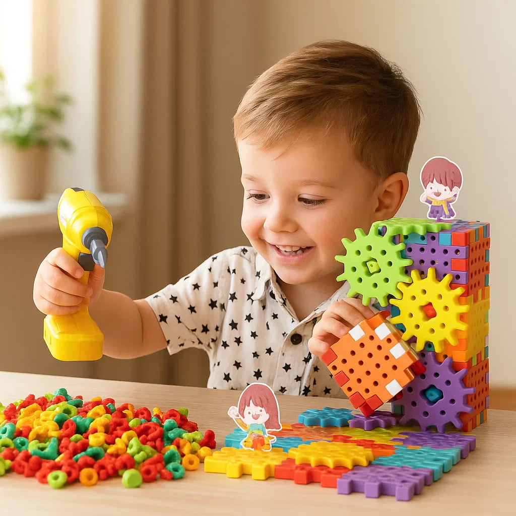 Colorful Kids Building Blocks Toy Set