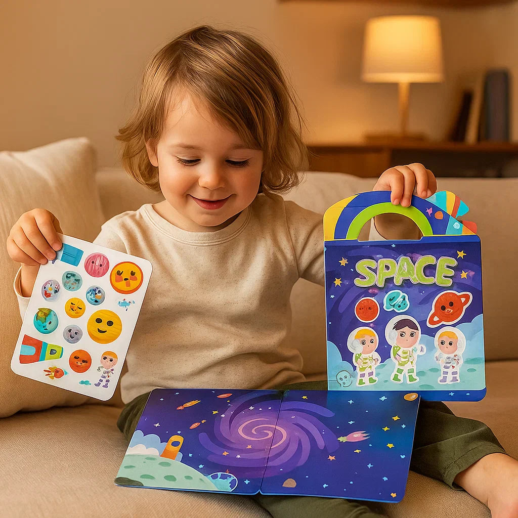 Colorful Reusable Sticker Activity Books for Kids