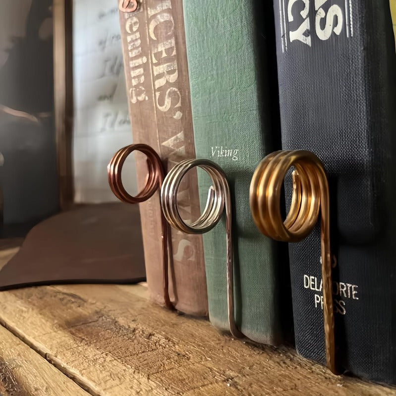 Simple Silver Page Marker Ring