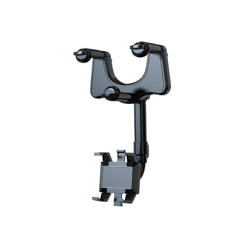 Universal Car Phone Mount Adjustable Rear View Mirror Holder