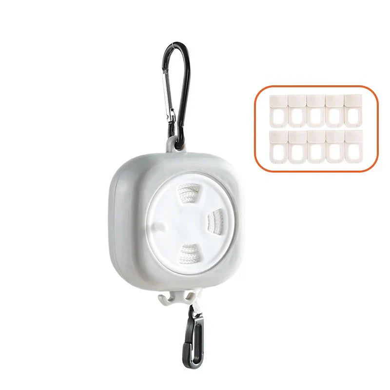 Compact Retractable Indoor Outdoor Clothes Dryer Line