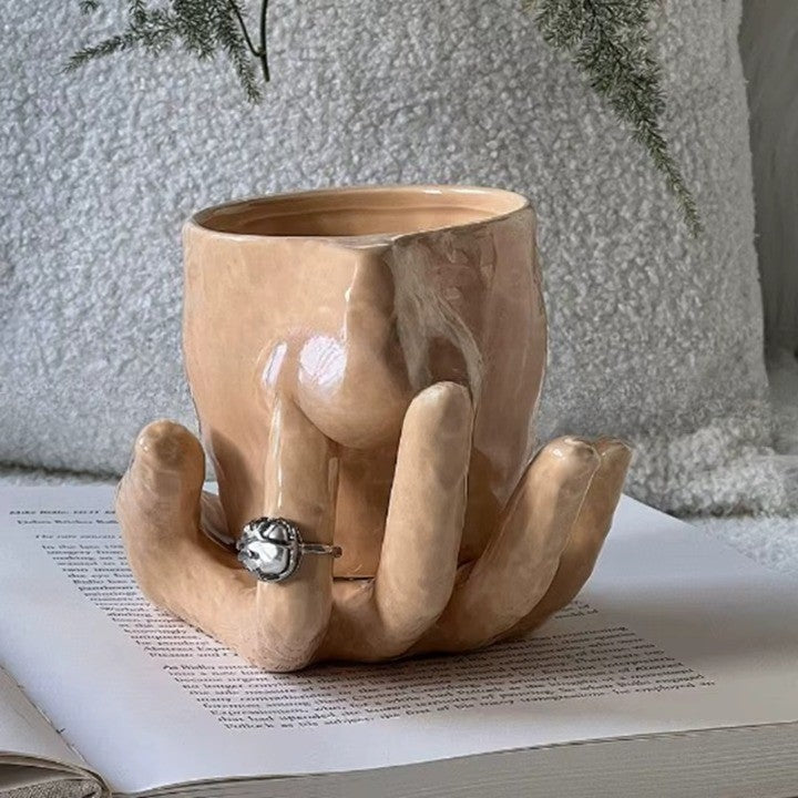 Unique Artisanal Clay Coffee Mug - Luxicro