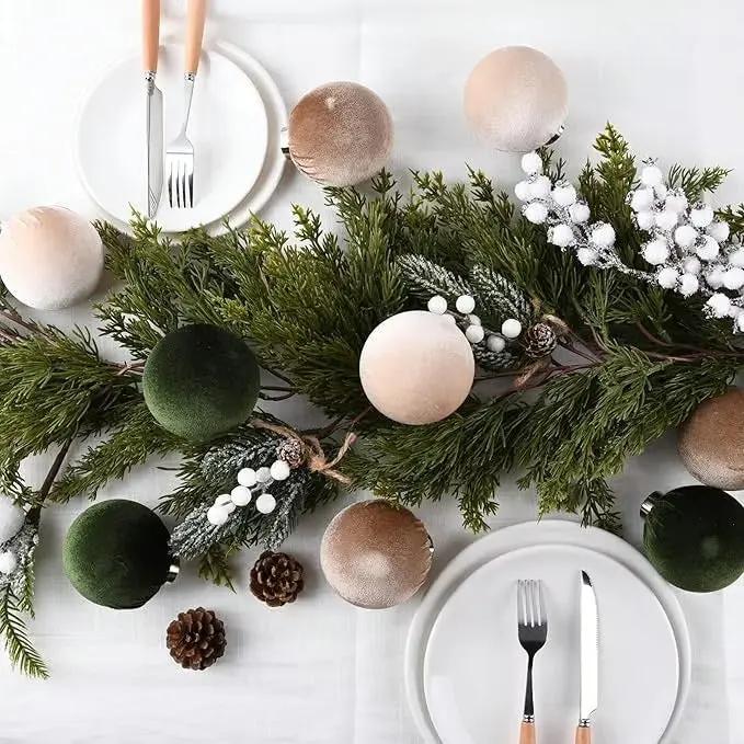 Luxurious Plush Holiday Tree Decorations