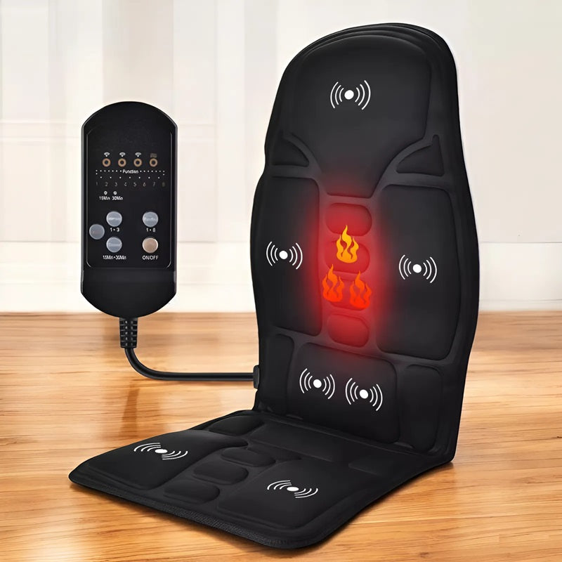 Heated Massage Seat Cushion for Home and Car Use - Luxicro