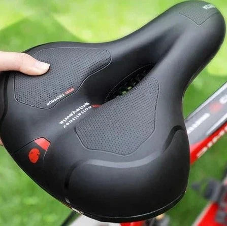 Comfortable Padded Bike Seat with Reflective Back - Luxicro