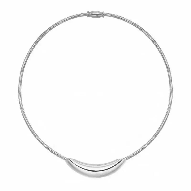 Dainty Sterling Silver Chain Choker Necklace