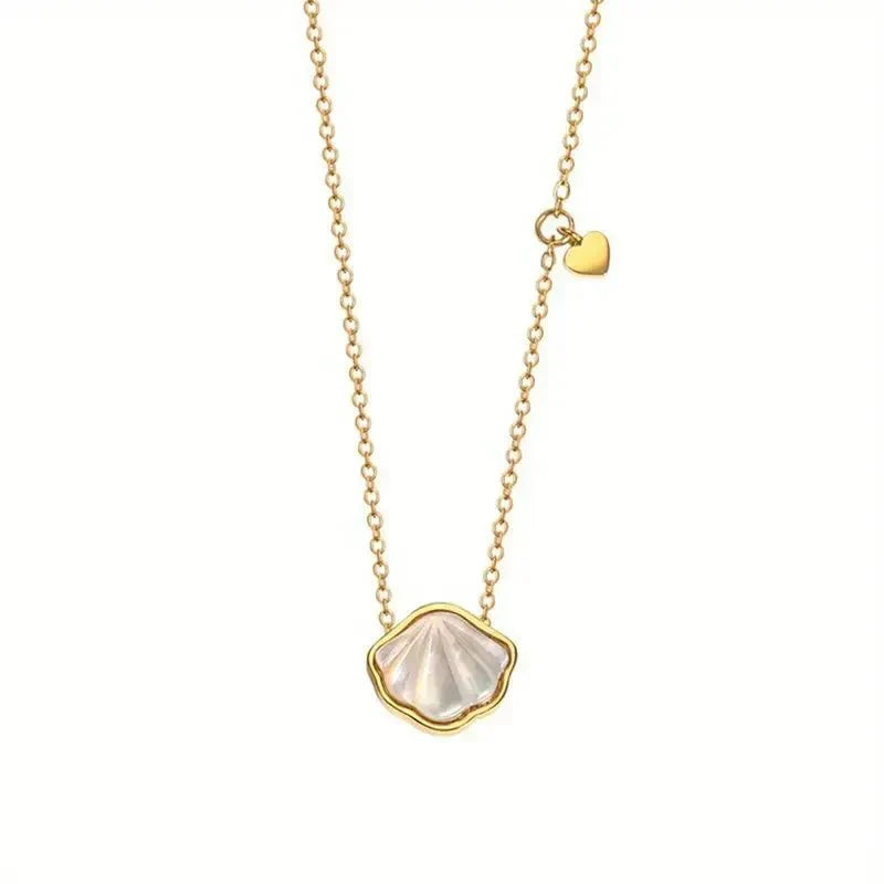 Stunning Coastal Shell Drop Necklace