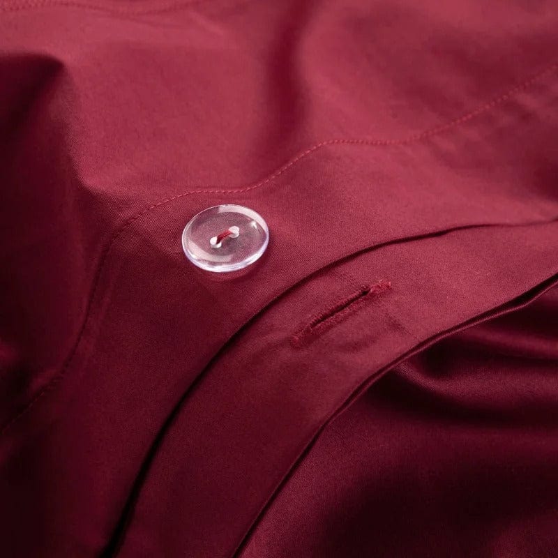 Luxury Wine Red Bedding Set