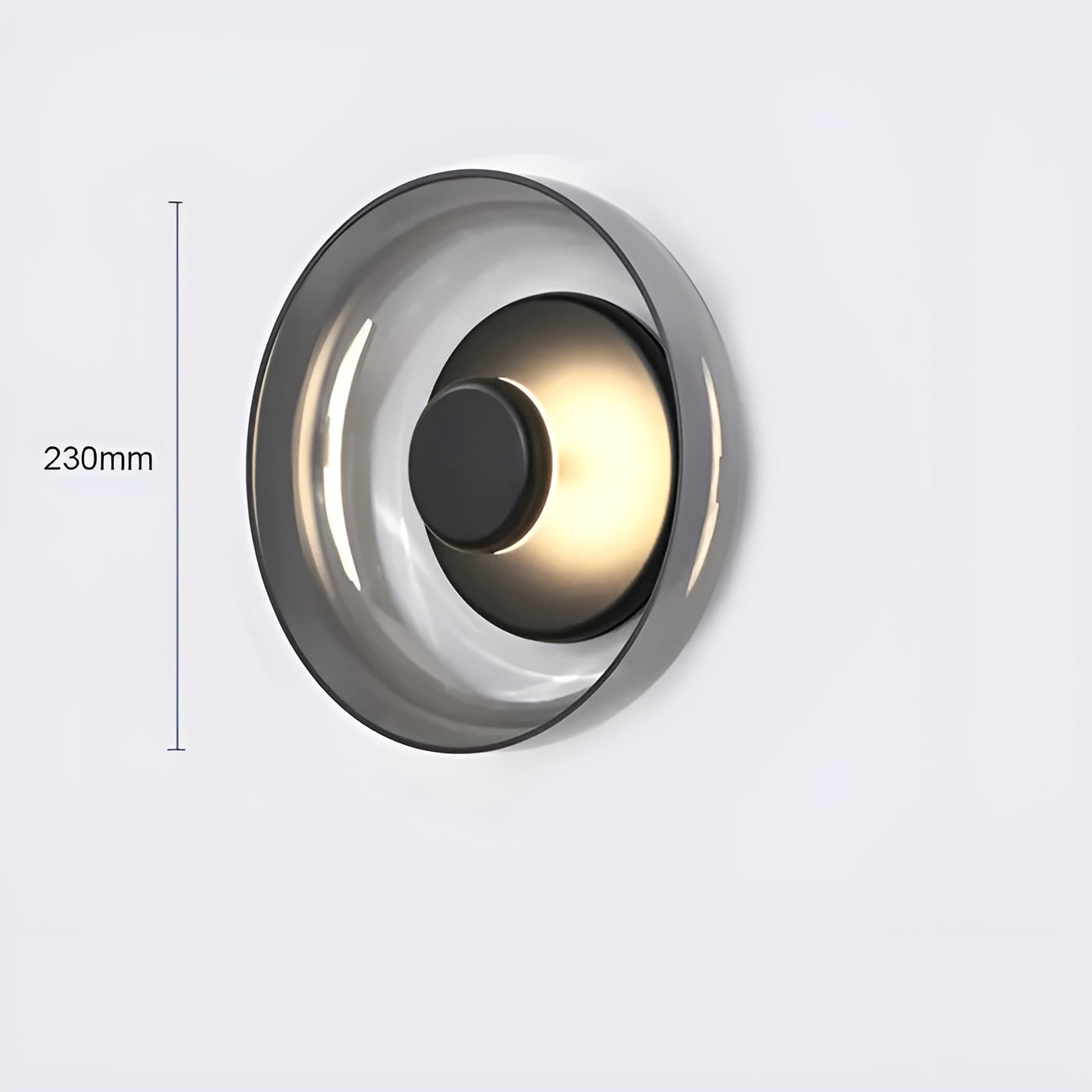 Elegant Glass Gold LED Wall Light