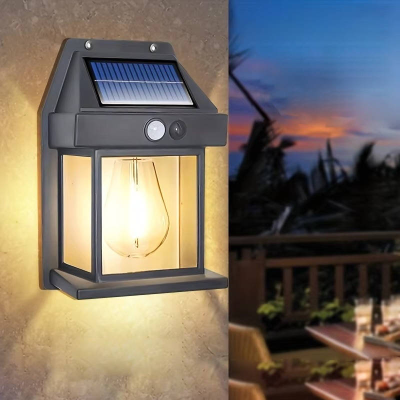 2-Pack Wireless Motion Sensor Outdoor Wall Lamps 600 Lumens Waterproof - Luxicro