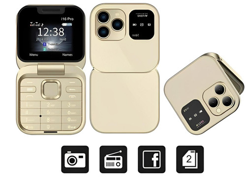 Slim Dual SIM Flip Cell Phone