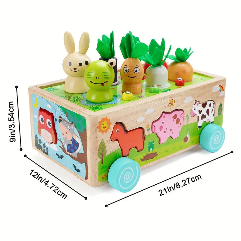 Vibrant Wood Educational Building Blocks