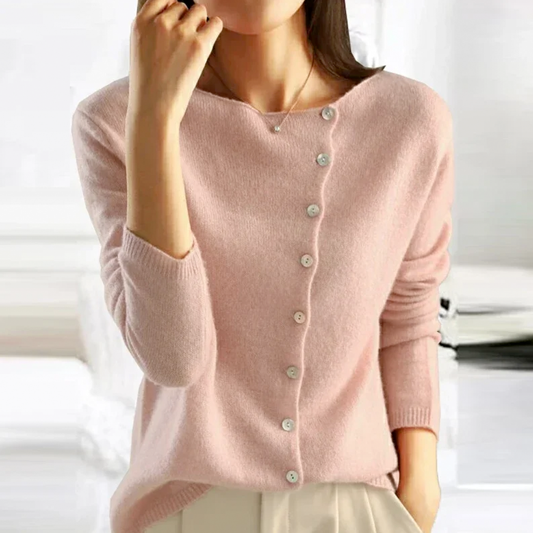 Cozy Female Crew Neck Oversized Sweater