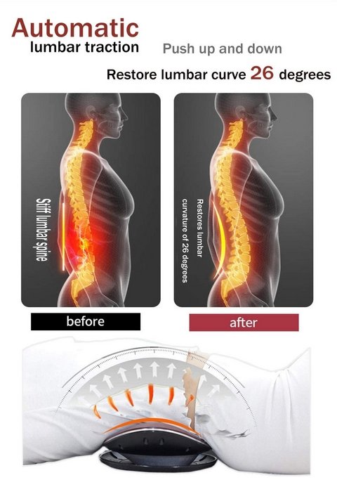 Home Back Pain Relief Lumbar Support Device