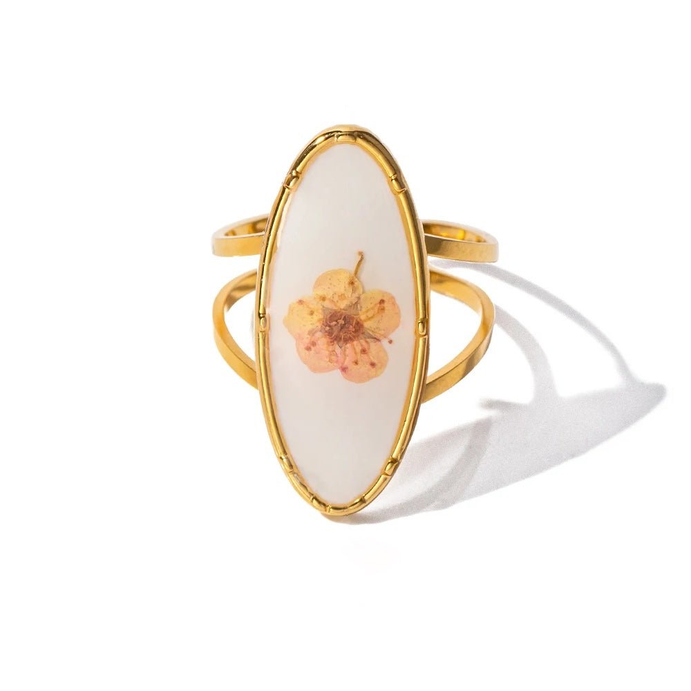Lovely Blossom Adjustable Band Ring