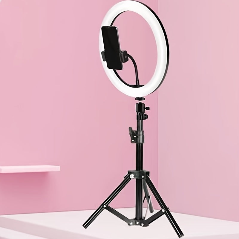 Bright 10-Inch LED Studio Ring Light Kit - Luxicro