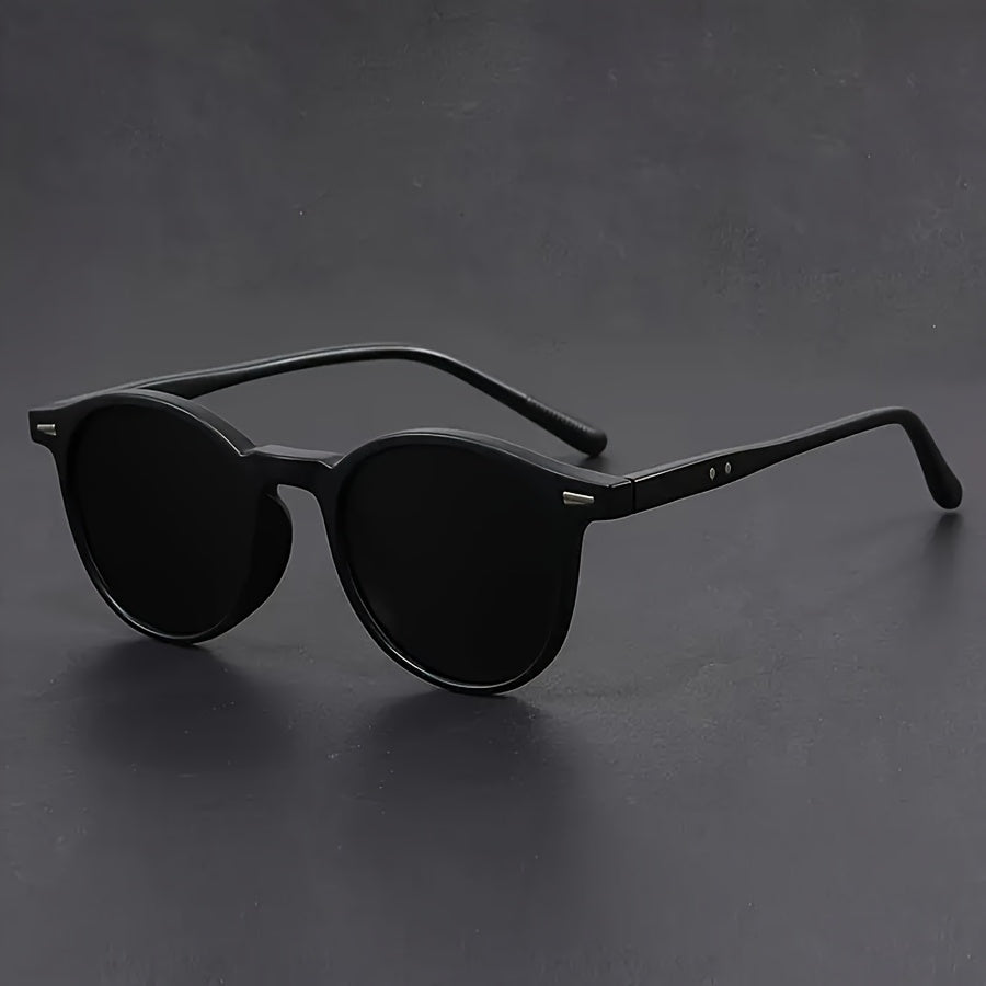 Timeless Mens Round Shades Brown Frames