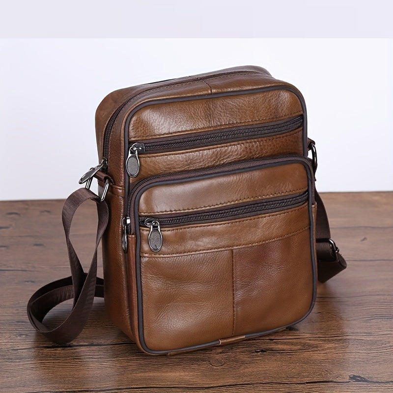 Authentic Leather Cross Body Messenger Bag