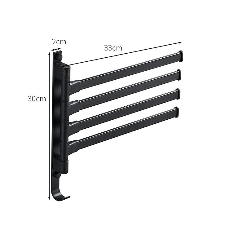 Sleek Wall Mount Towel Storage Rack