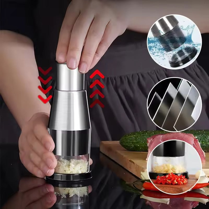 Easy Use Mini Garlic Press Chopper