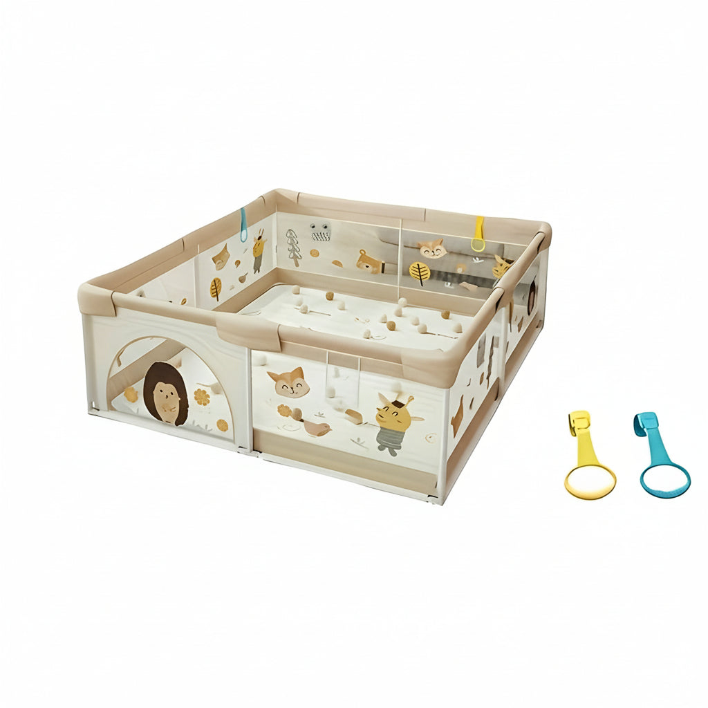 Extra Large Baby Playpen, Foldable Secure Play Area - Luxicro