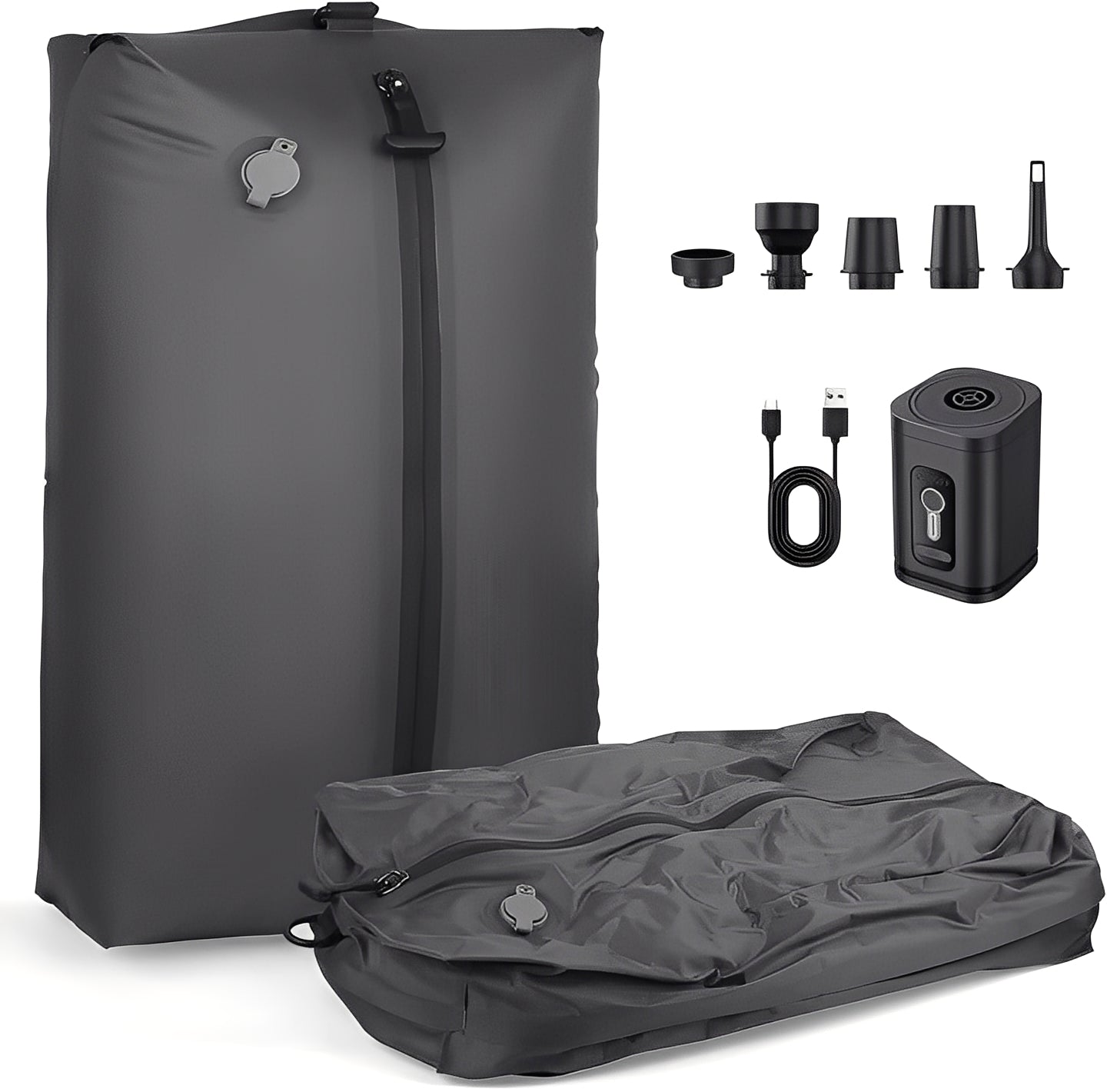 Portable Travel Pump with 2 Compression Bags - Luxicro