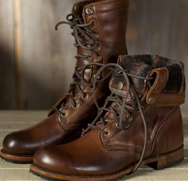 Ladies Leather Ankle Boots - Luxicro