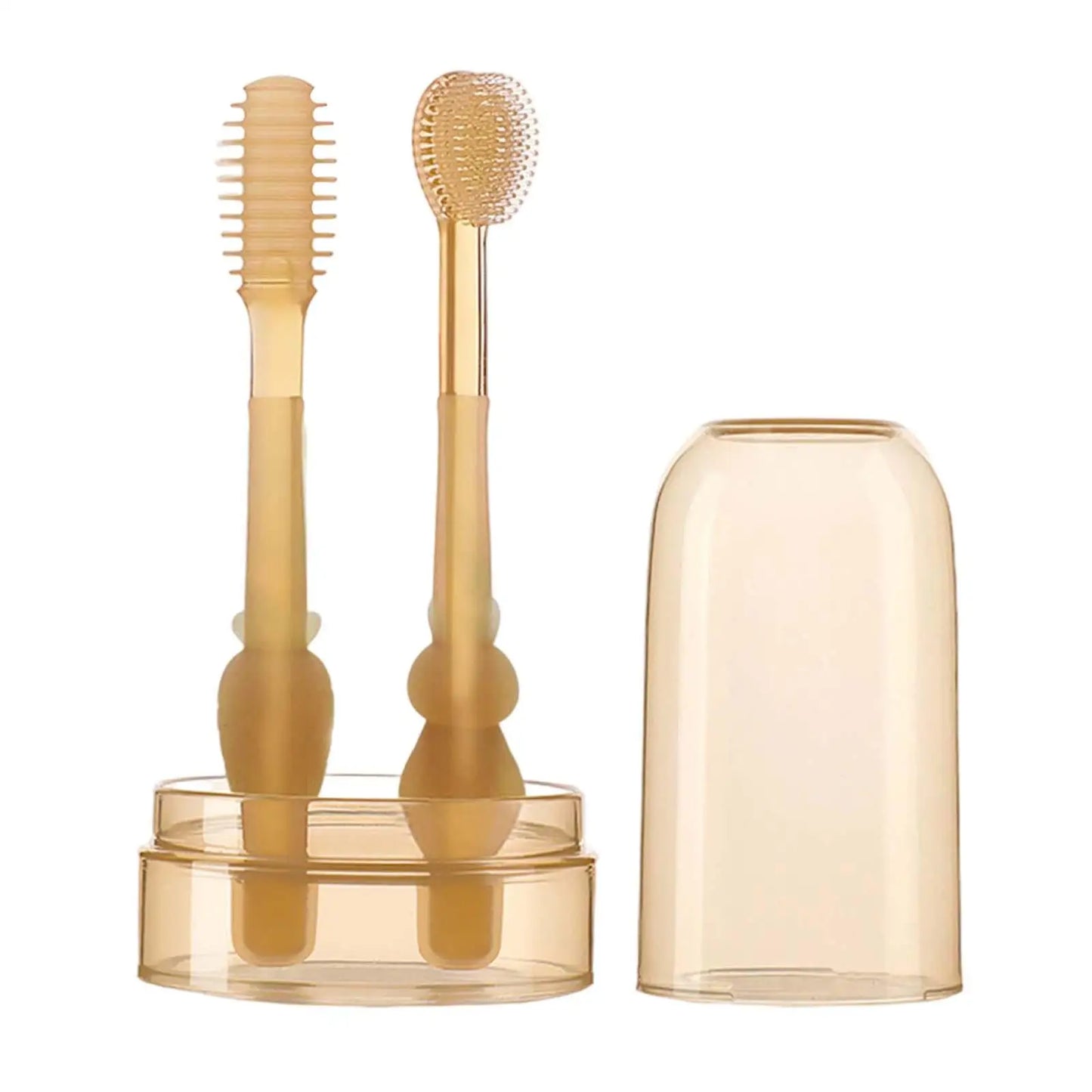 Soft Bristle Baby Toothbrush Set for Kids Oral Care