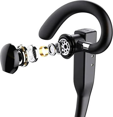 Wireless Bluetooth Trucker Headset with Dual Mics