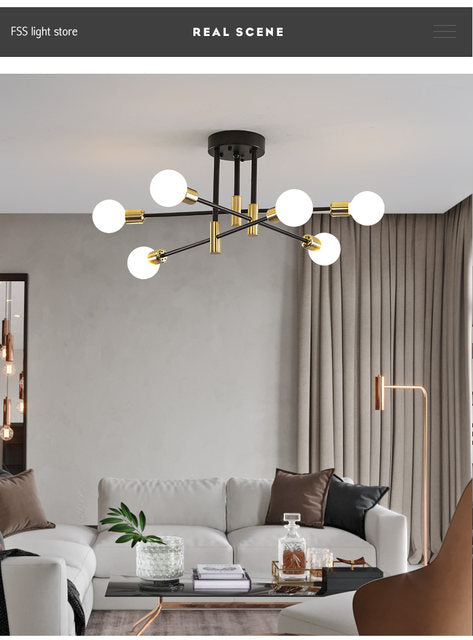Rustic Metal Wall Sconce 90-260V