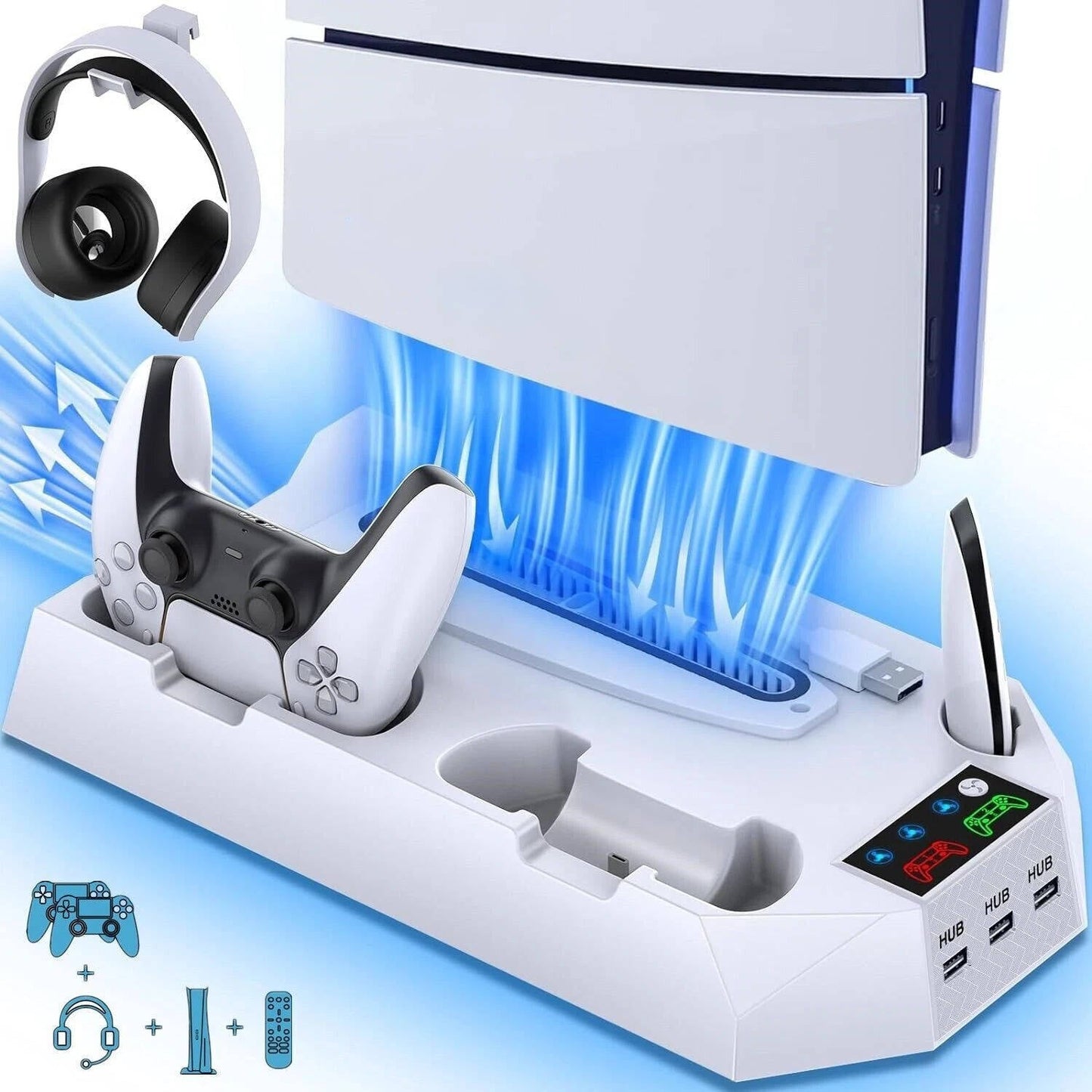 Slim PS5 Cooler Holder - Luxicro