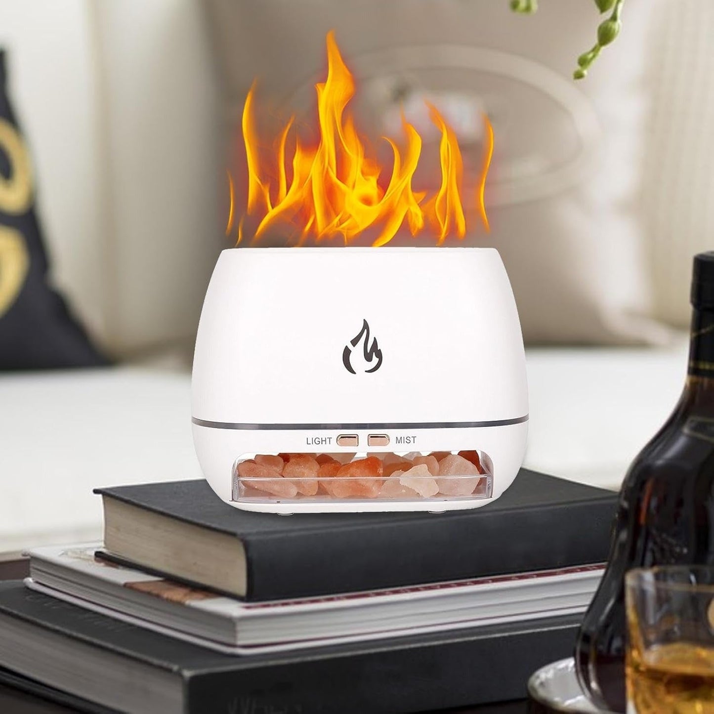 Cozy LED Fire Effect Essential Oil Diffuser