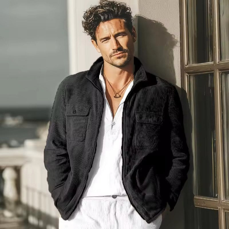 Rugged Textured Men's Jacket