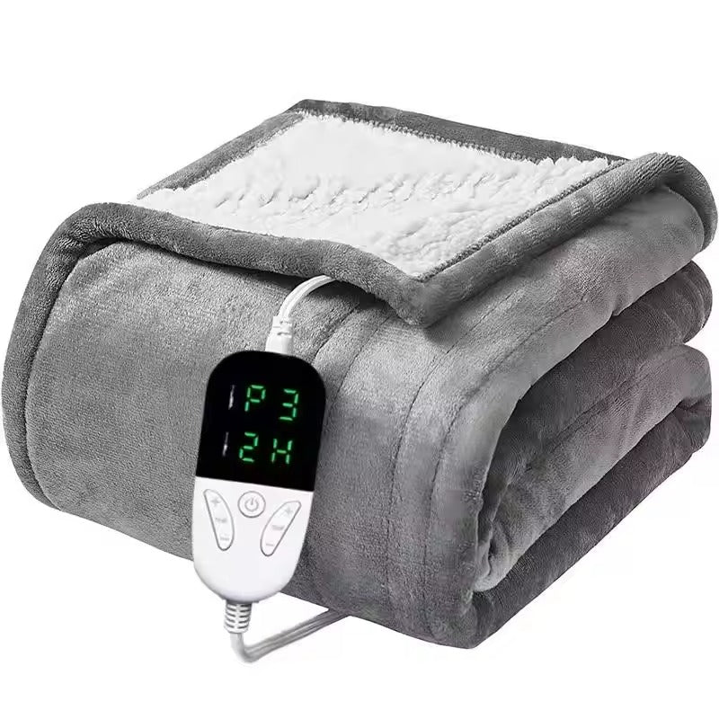 Cozy Fleece Electric Blanket with 10 Heat Levels - Luxicro
